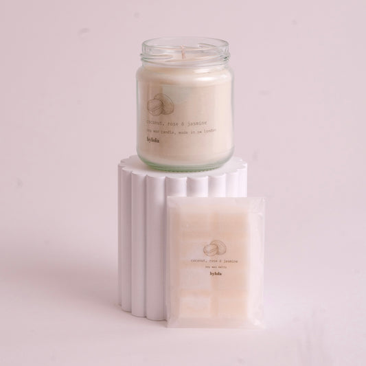 Coconut, Rose and Jasmine Candle