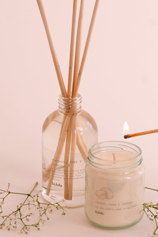 Coconut, Rose and Jasmine Reed Diffuser